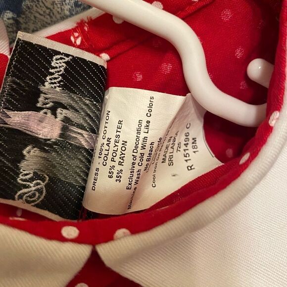 Girls RARE EDITIONS POLKA DOT DRESS - Picture 5 of 5